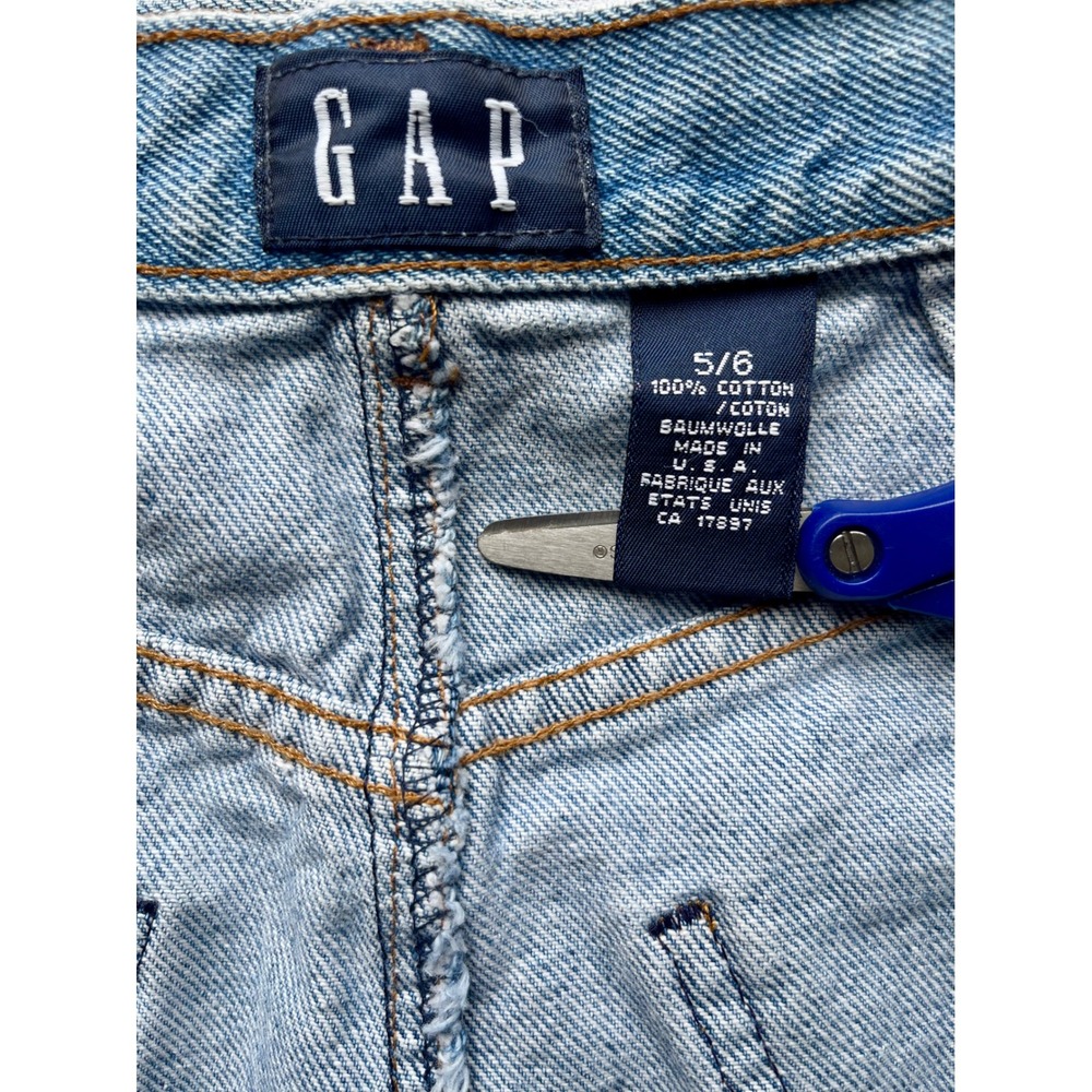 Gap Denim Skirt Womens 5/6 Light Blue High Rise Vintage Made in USA - Picture 4 of 6